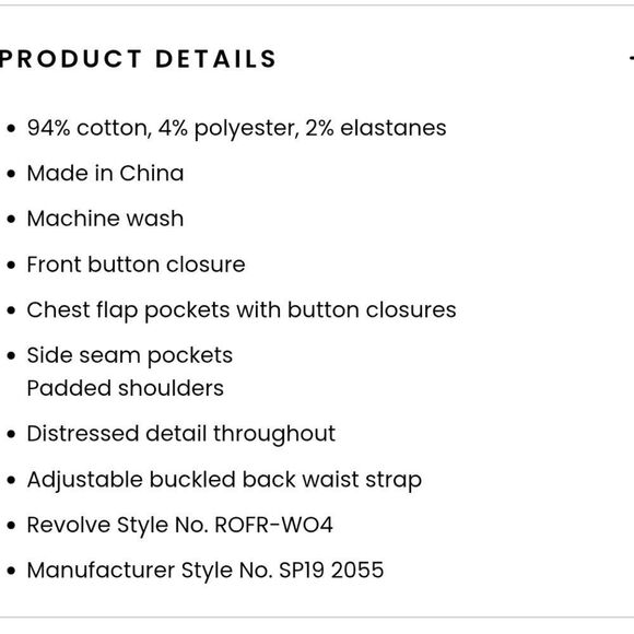 RETROFÊTE Ada Distressed Denim Jacket - Picture 8 of 8